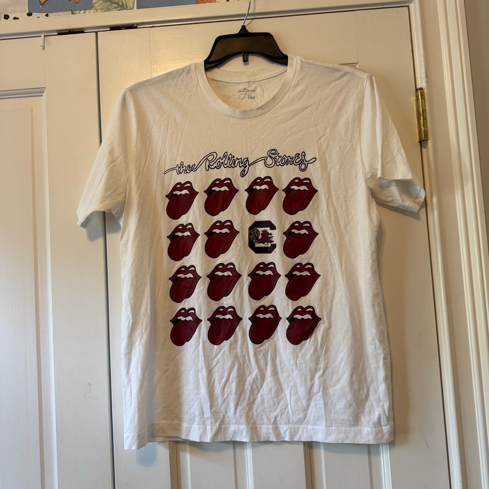 Rolling Stones University of South Carolina Gamecocks Graphic T-Shirt Size Large